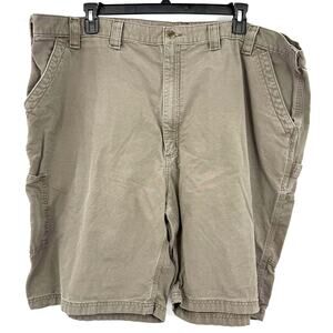 Carhartt Size 50 Original Fit Khaki Cargo Carpenter Shorts Tan Brown Casual